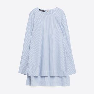 Zara Striped Long Sleeve Tunic